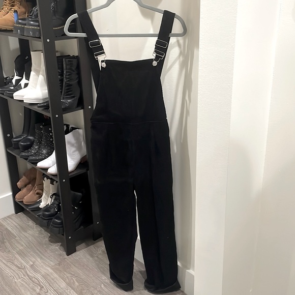 NEW SHEIN black denim overall size S